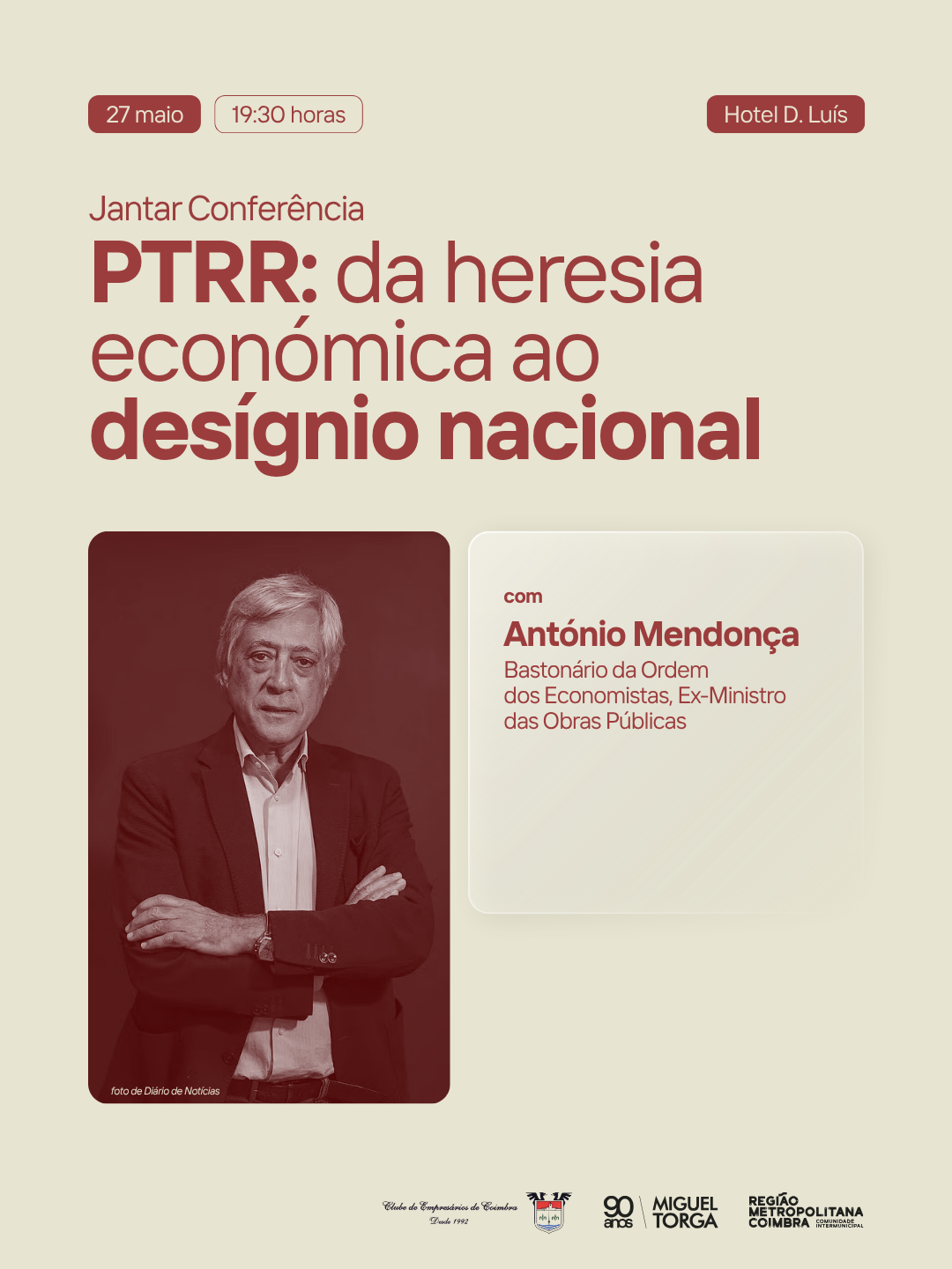 Jantar-Conferência | PTRR: da heresia económi...